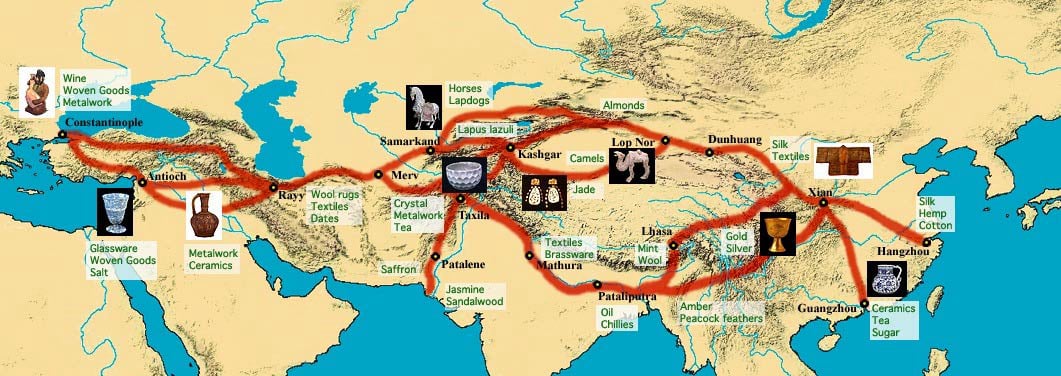 Kuşak Yol Girişimi Harita