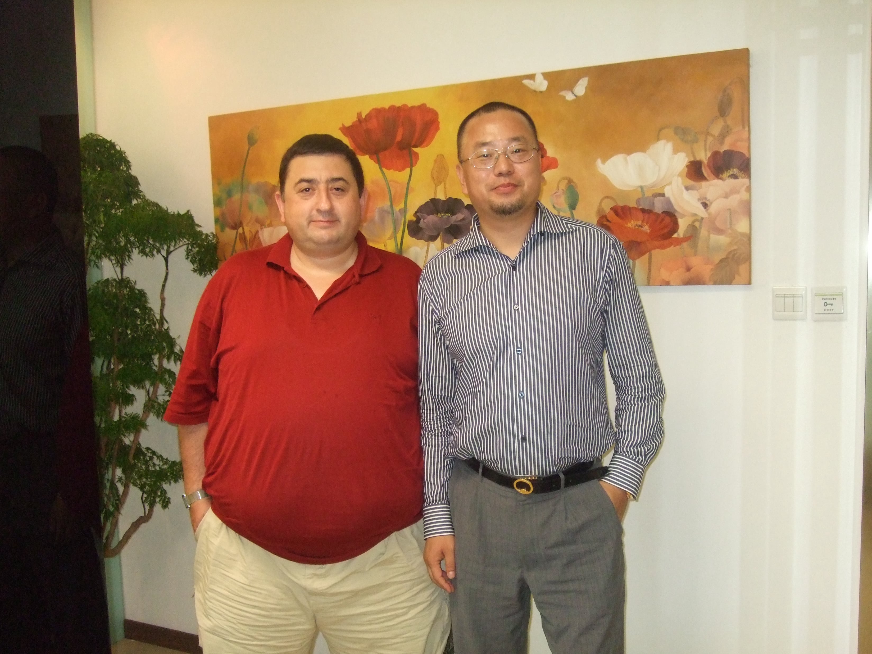 Mr Zhaolin Zhang-  Mr Dan Fern Usta-Pudong-Şangay-2008